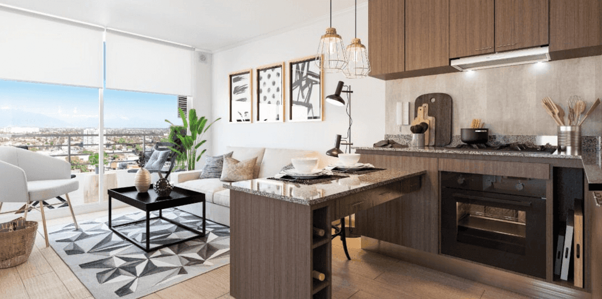 Equipamiento y terminaciones — Condominio Parque del Sur torre A