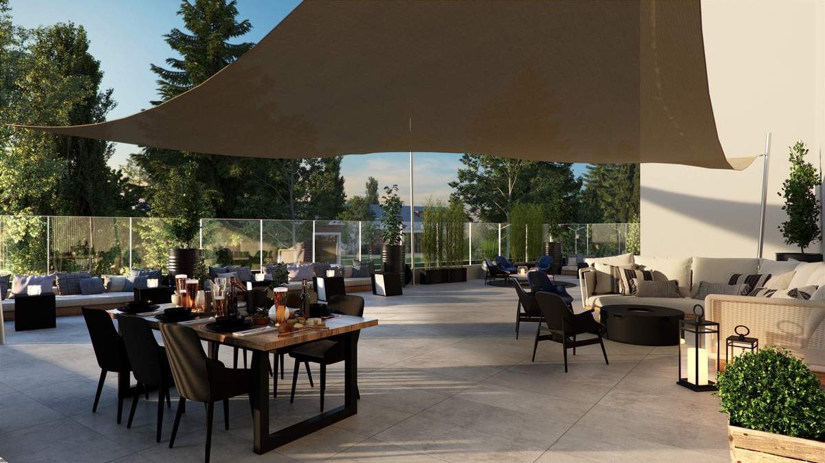 TERRAZA EN SEGUNDO PISO CON ZONA DE LIVING