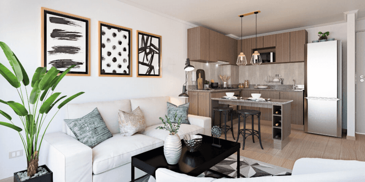 Equipamiento y terminaciones — Condominio Parque del Sur torre A