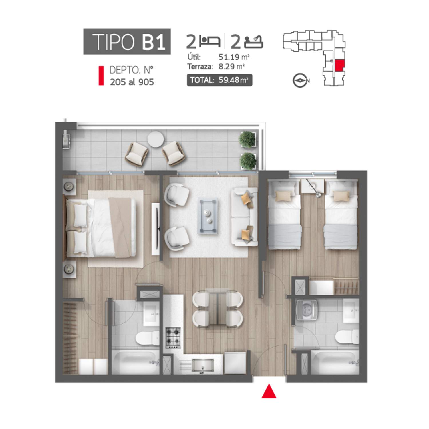Plano B1-205 al 905