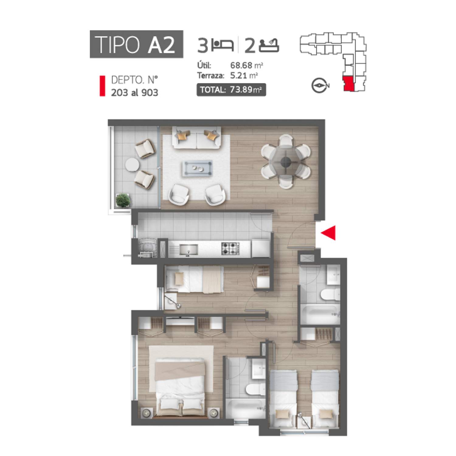 Plano A2-203 al 903