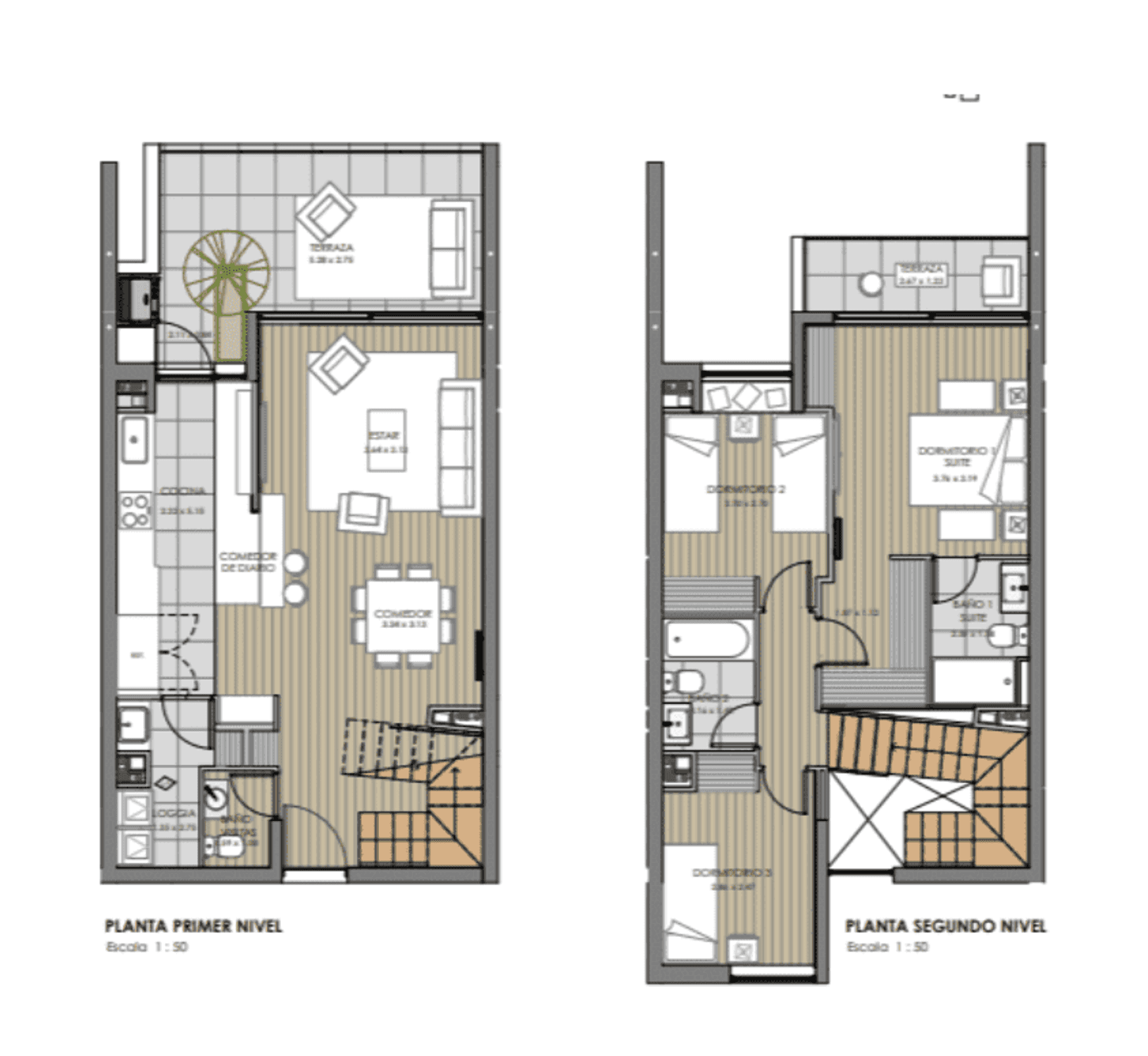 Plano DUPLEX 3D NIVEL 3