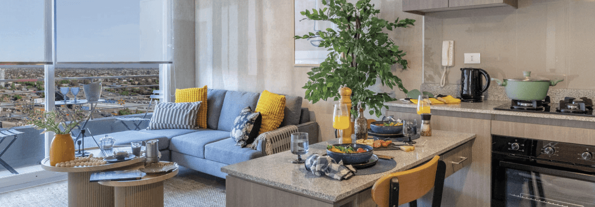 Equipamiento y terminaciones — Condominio Parque del Sur torre A