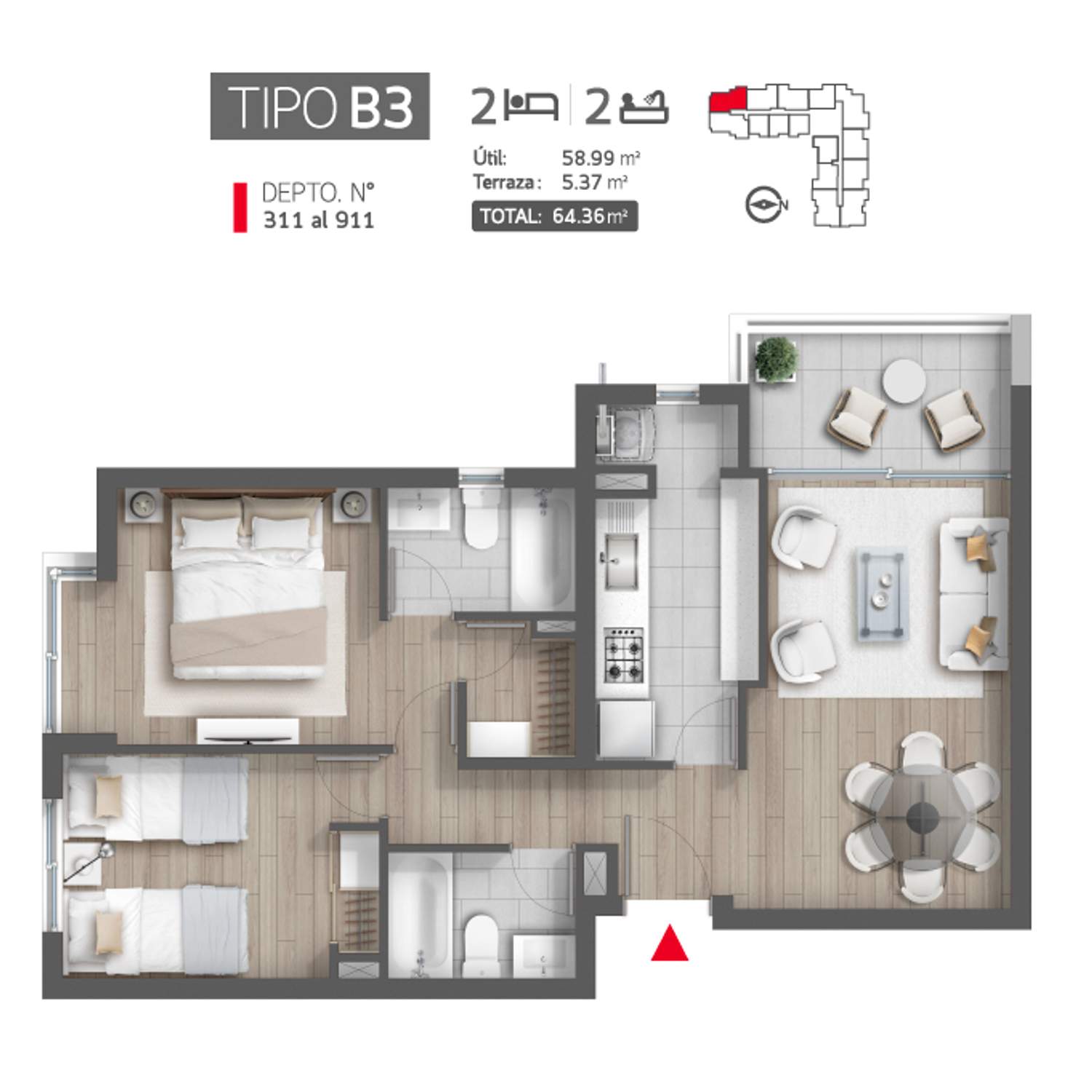 Plano B3-311 al 911