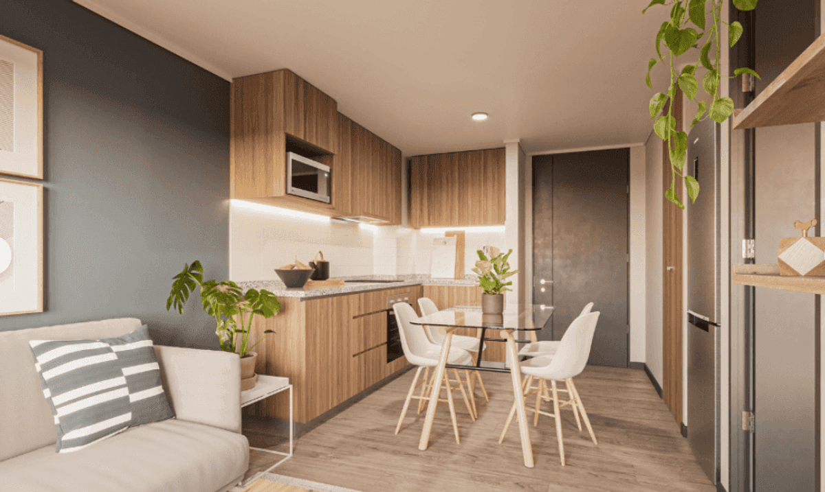 Equipamiento y terminaciones — Edificio Vive Barroso