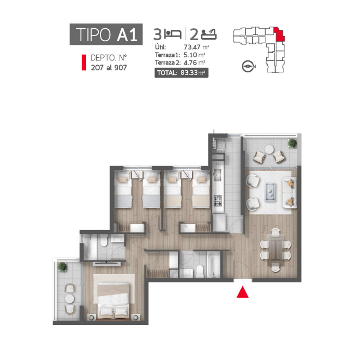 Plano A1-207 al 907