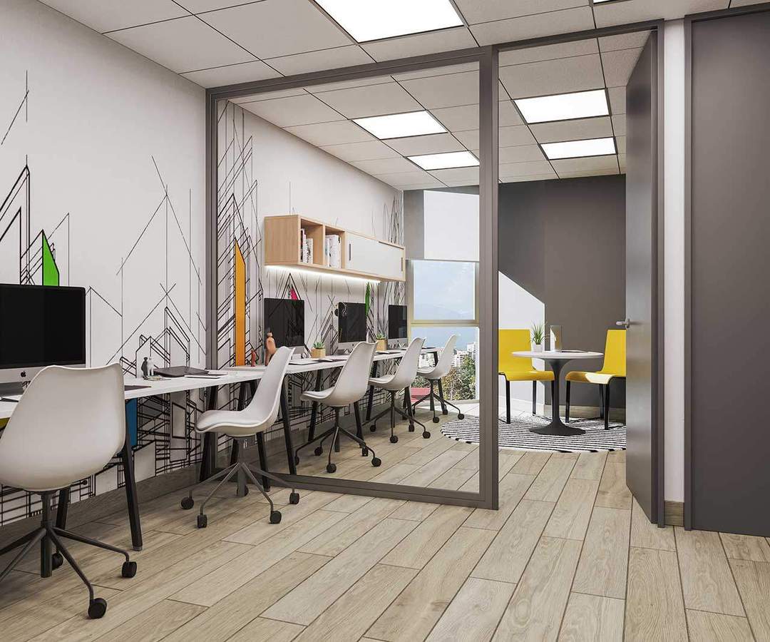 Equipamiento y terminaciones — New Egaña Oficinas