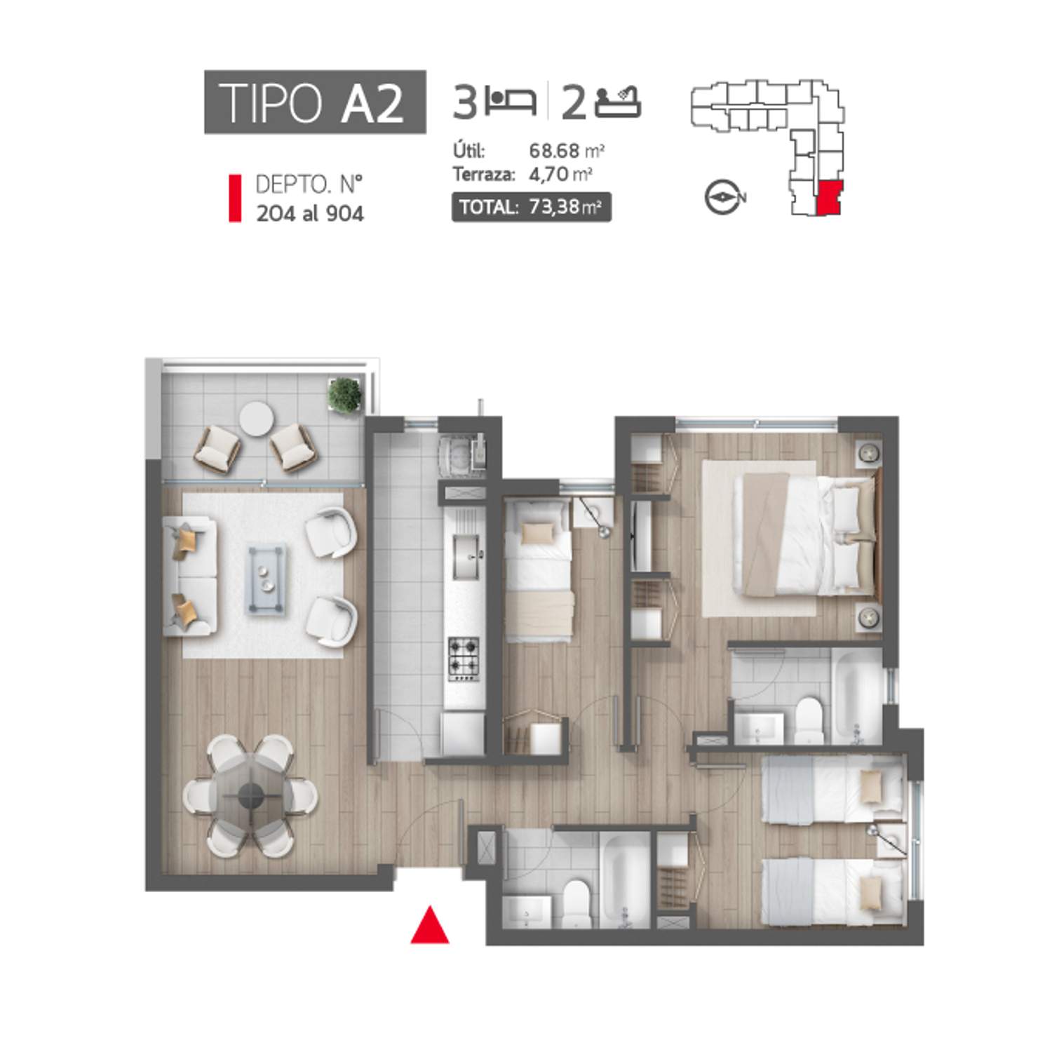 Plano A2-204 al 904