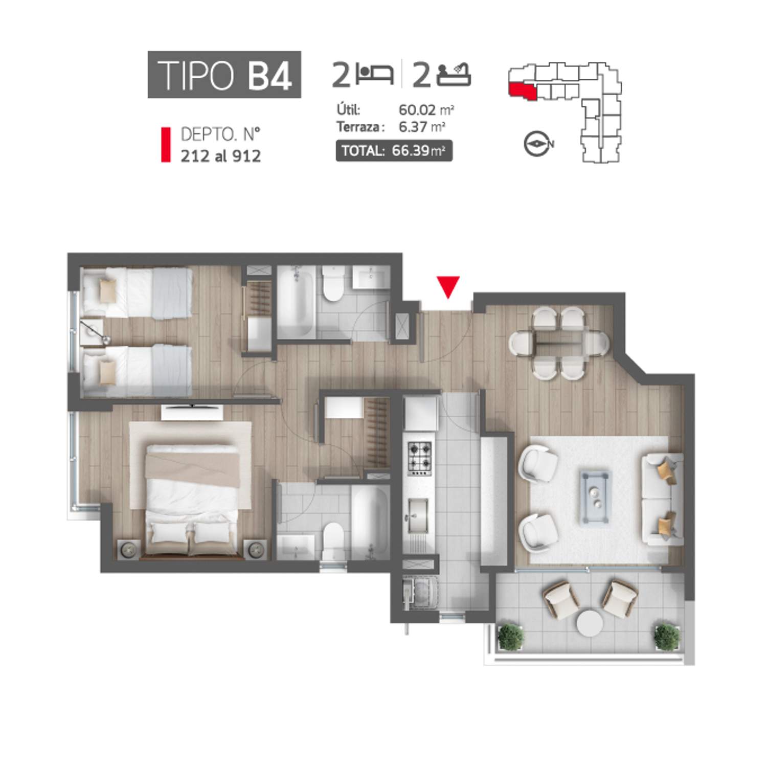 Plano B4-212 al 912