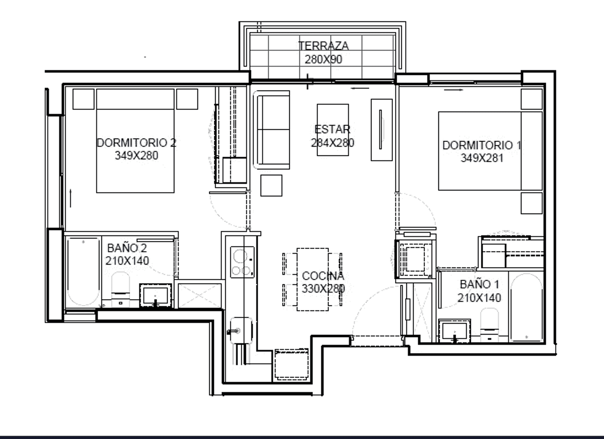Plano 2D2B - 999